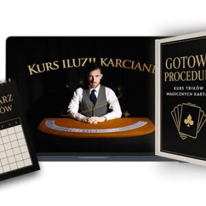 Kurs iluzji karcianej, nauka trików magicznych, gotowe procedury, kalendarz postępów, Akademia Iluzji.